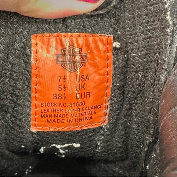 Harley-Davidson Men’s Brake Light Leather Riding Boots - BLACK - Picture 11 of 14